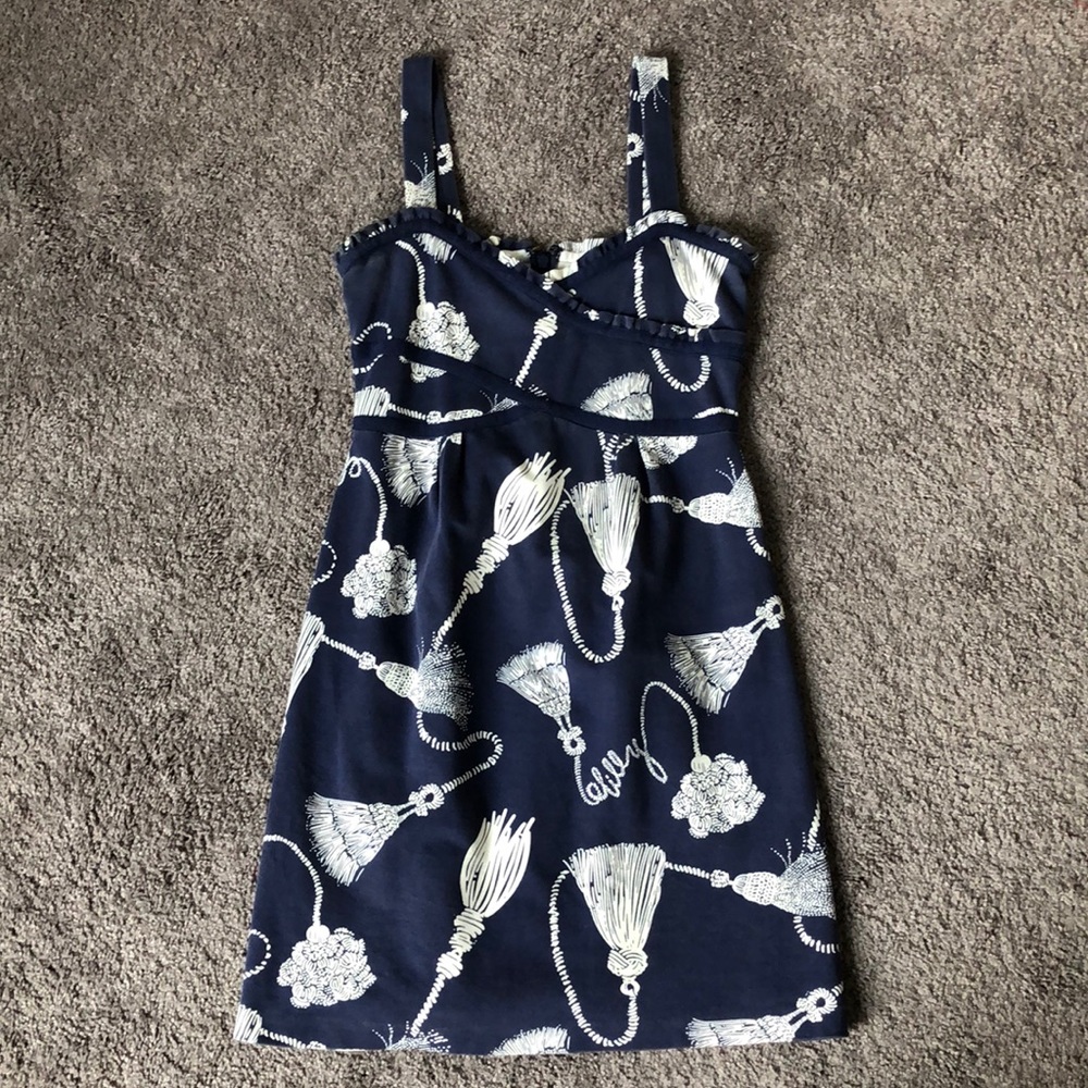 Lilly Pulitzer Navy Rope Print Dress